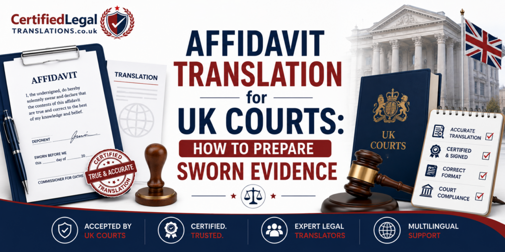 Affidavit Translation for UK Courts: Getting Sworn Evidence Right